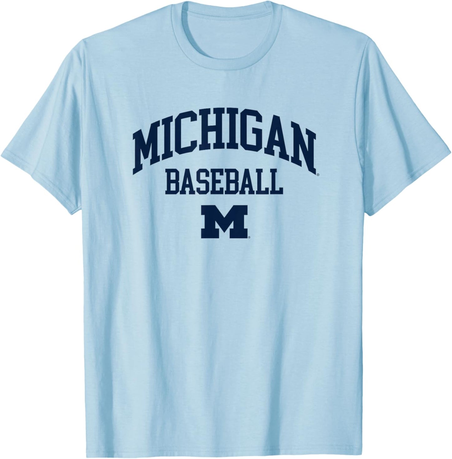 University of Michigan Wolverines U of M Baseball T-Shirt - T-Shirt | Light Blue