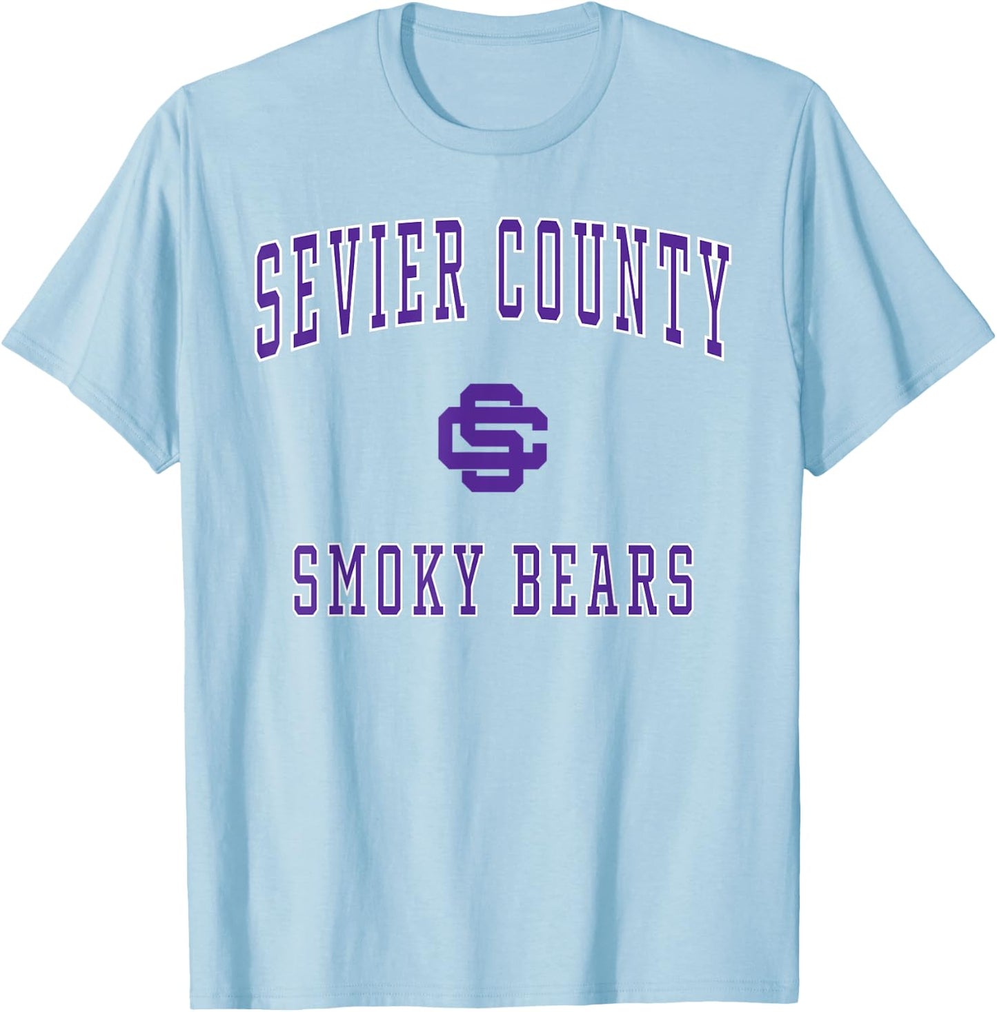 Sevier County High School Smoky Bears T-Shirt - T-Shirt | Light Blue