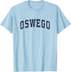 Oswego New York NY Vintage Sports Design Navy Design T-Shirt - T-Shirt | Light Blue