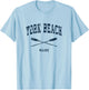 York Beach Maine Vintage Nautical Crossed Oars Navy Men Women Kids T-Shirt - T-Shirt | Light Blue