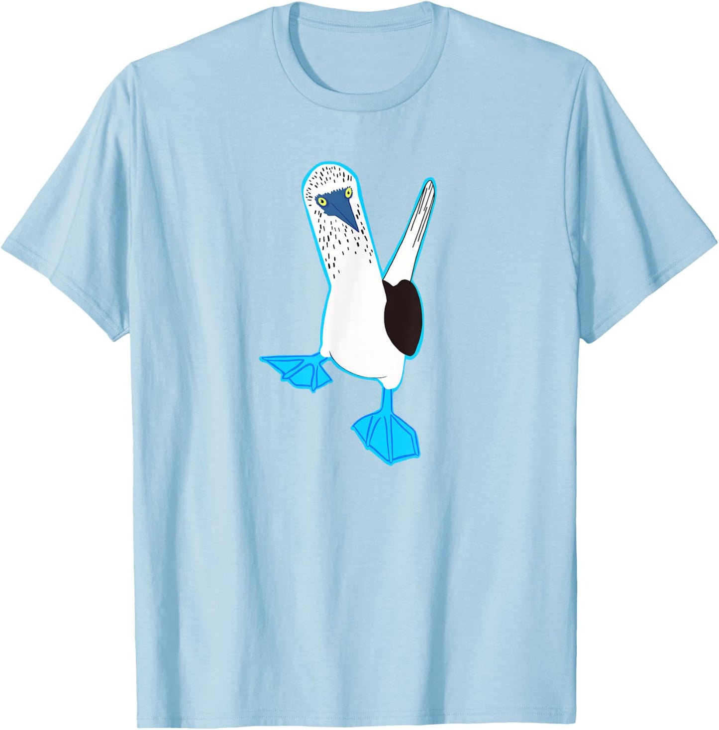 Funny Blue-Footed Boobie T-Shirt - T-Shirt | Light Blue