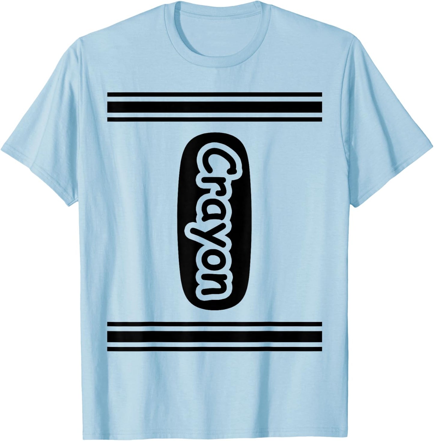 Crayon , Grey, Small T-Shirt - T-Shirt | Light Blue