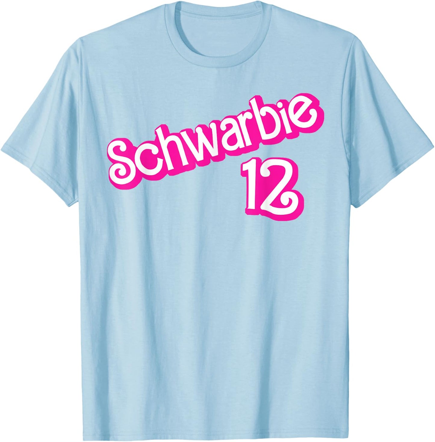 Schwarbie 12 Pink T-Shirt - T-Shirt | Light Blue
