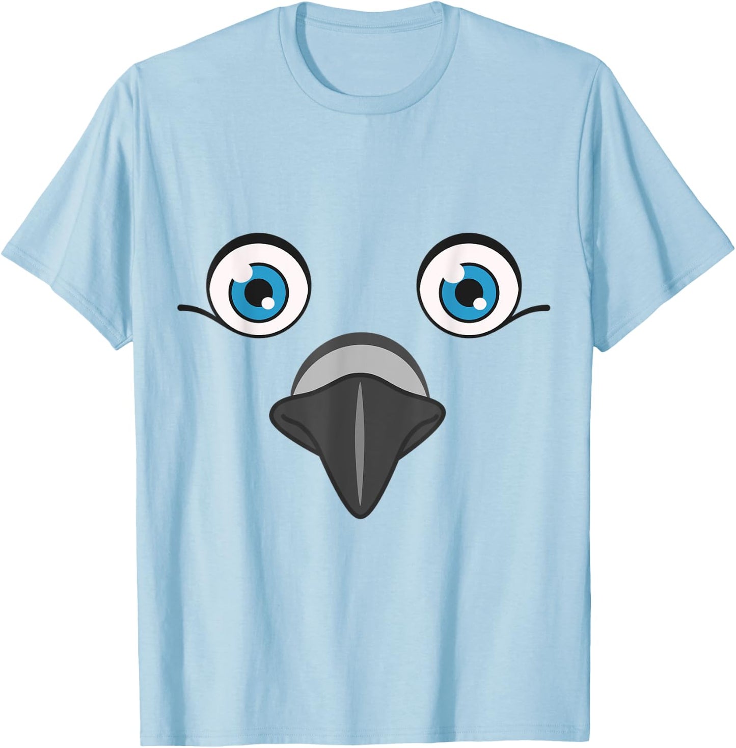 Funny Dove Animal Face Lazy Halloween Costume T-Shirt - T-Shirt | Light Blue