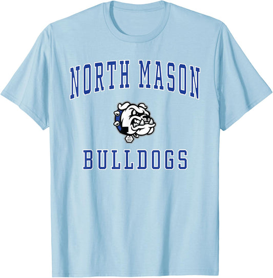 North Mason High School Bulldogs T-Shirt - T-Shirt | Light Blue