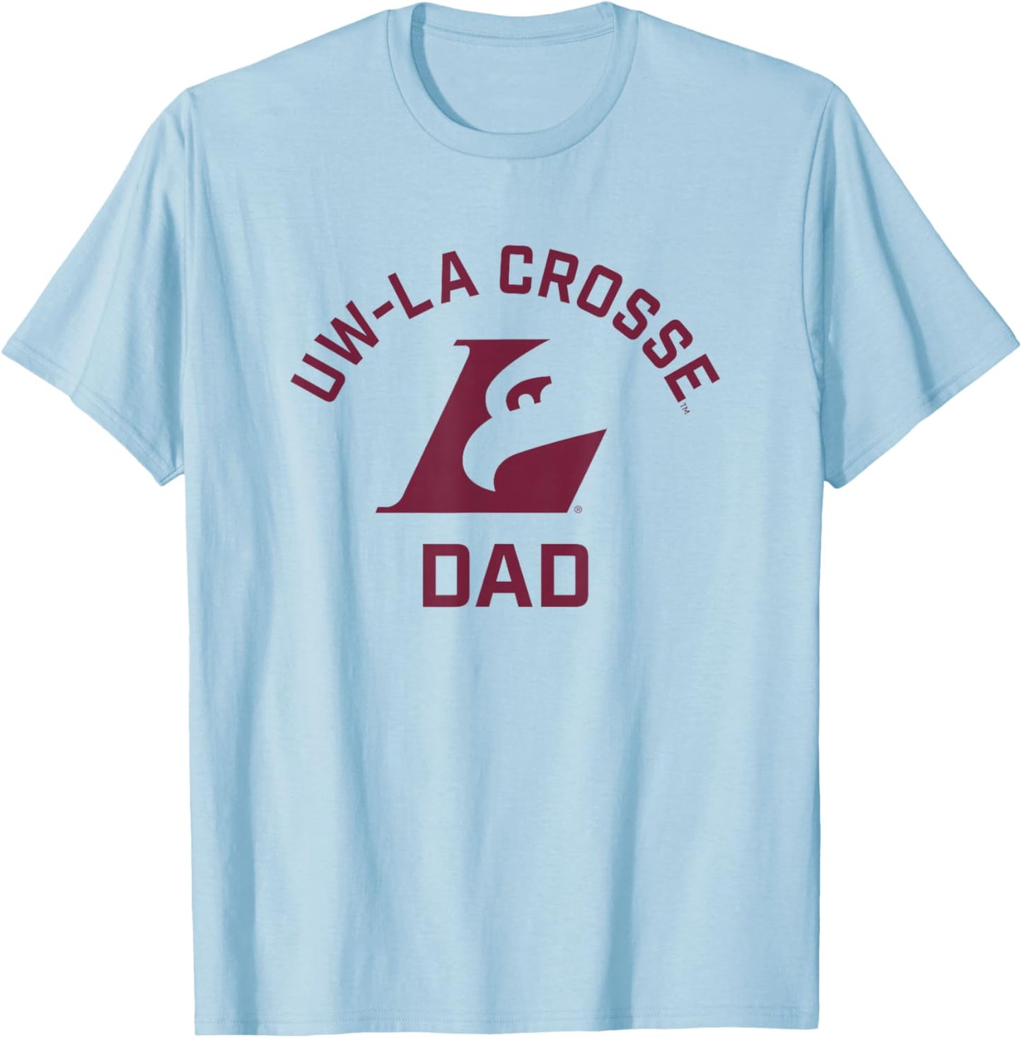 University of Wisconsin-La Crosse Eagles Arched Dad T-Shirt - T-Shirt | Light Blue