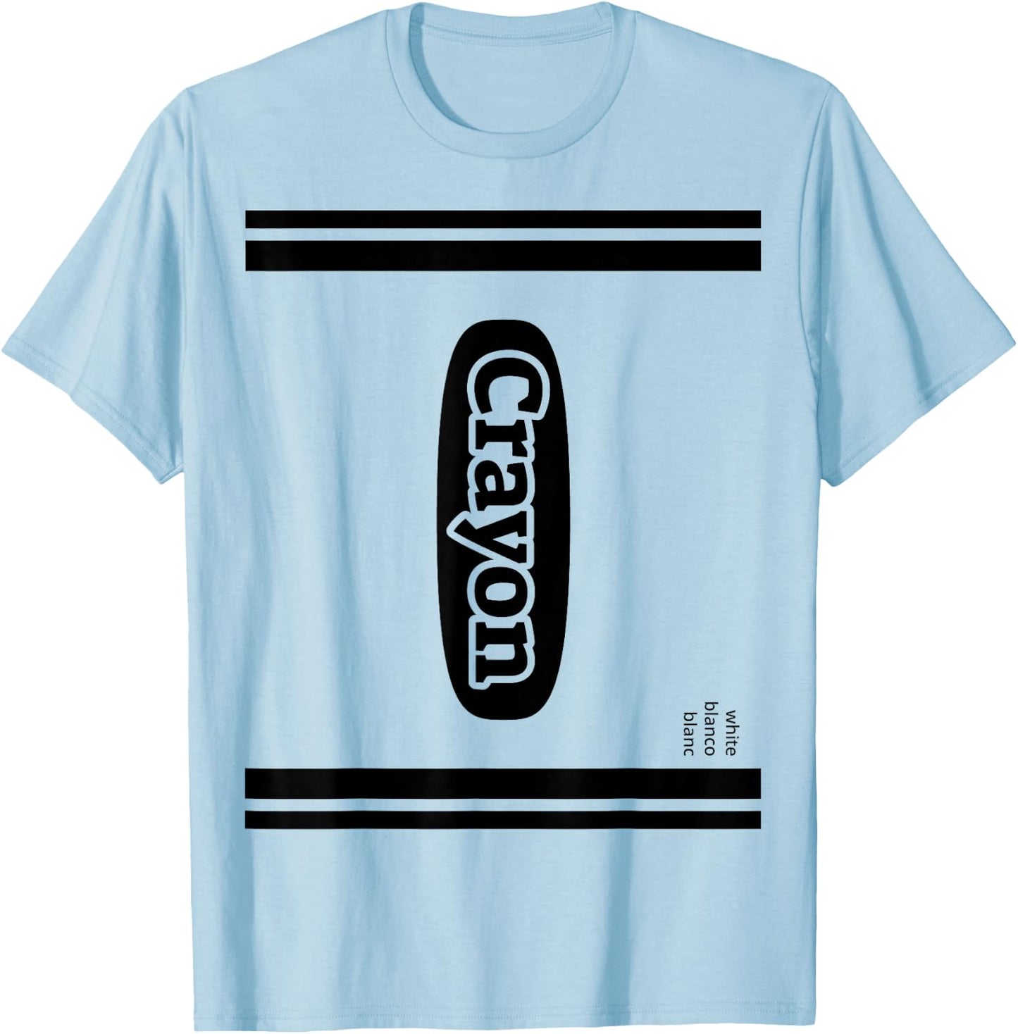 Crayon White Group Costume T-Shirt - T-Shirt | Light Blue