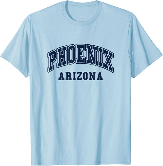 Phoenix - Arizona - Throwback Design - Classic T-Shirt - T-Shirt | Light Blue