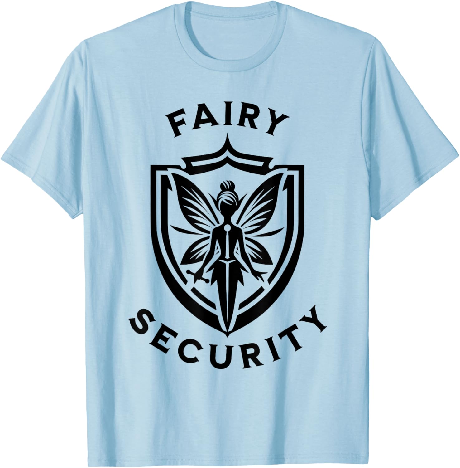 Fairy Security Halloween Costume Mom Dad Adult Big Daughter T-Shirt - T-Shirt | Light Blue