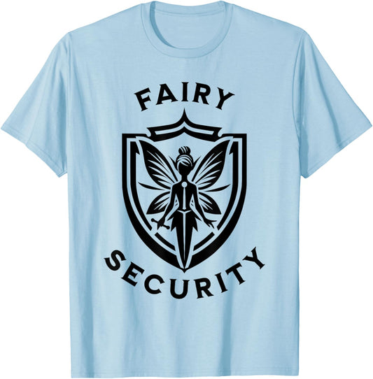 Fairy Security Halloween Costume Mom Dad Adult Big Daughter T-Shirt - T-Shirt | Light Blue