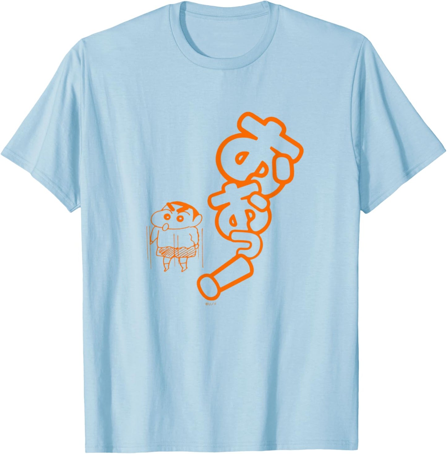 【Manga】Crayon Shin-chan "Oh!" T-Shirt - T-Shirt | Light Blue