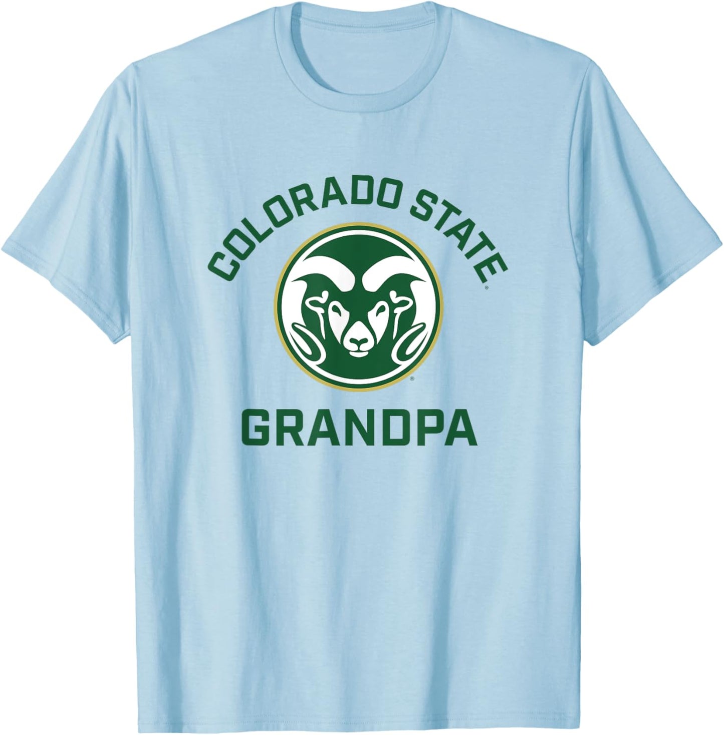 Colorado State University Rams Arched Grandpa T-Shirt - T-Shirt | Light Blue