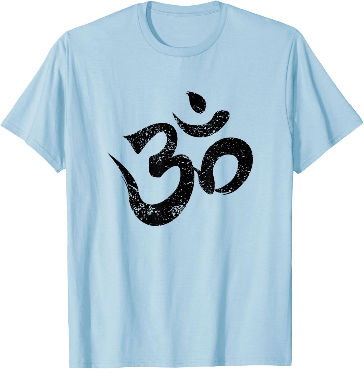 Meditation Shirt Orange Spiritual Indian Yoga Symbol Om T-Shirt - T-Shirt | Light Blue
