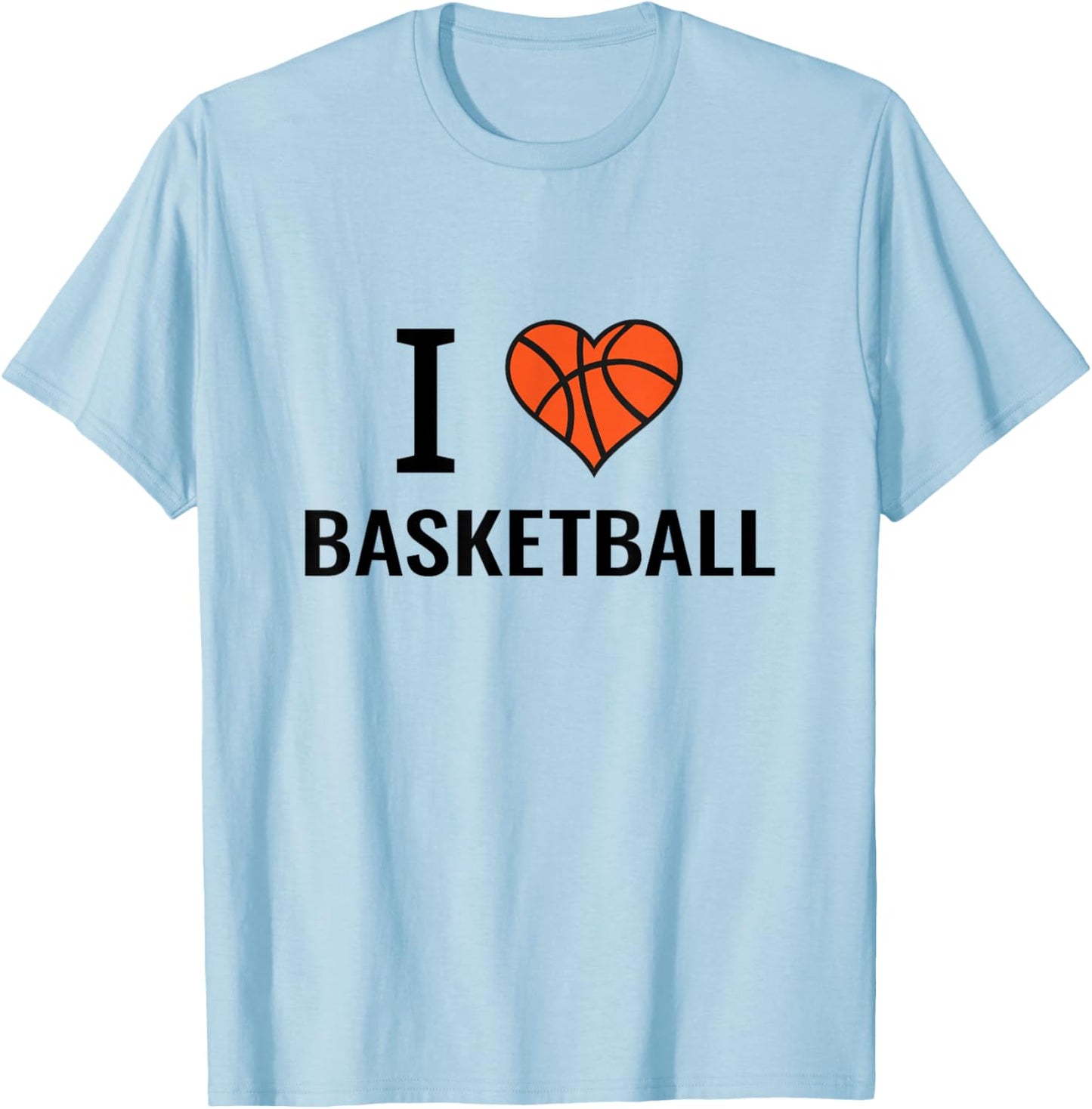 Basketball gifts basketball player I love heart T-Shirt - T-Shirt | Light Blue