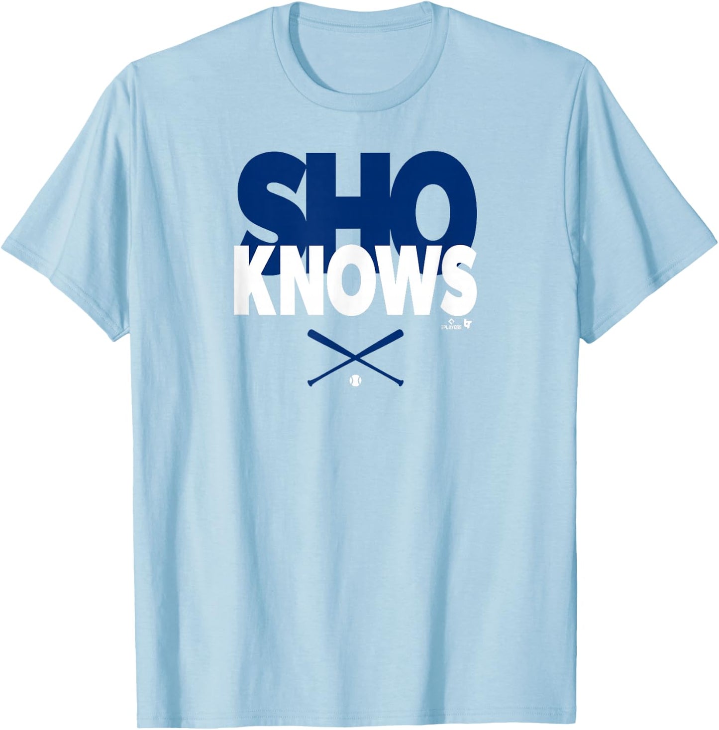Shohei Ohtani - Sho Knows - Los Angeles Baseball T-Shirt - T-Shirt | Light Blue