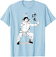 Kung Fu Horse Stance Train Hard T-Shirt - T-Shirt | Light Blue