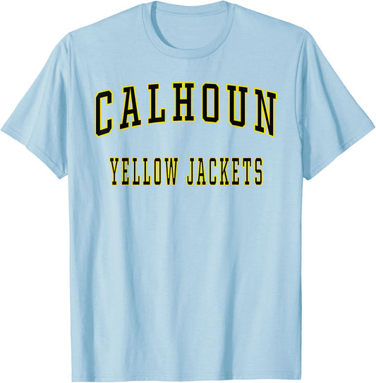 Calhoun High School Yellow Jackets T-Shirt - T-Shirt | Light Blue