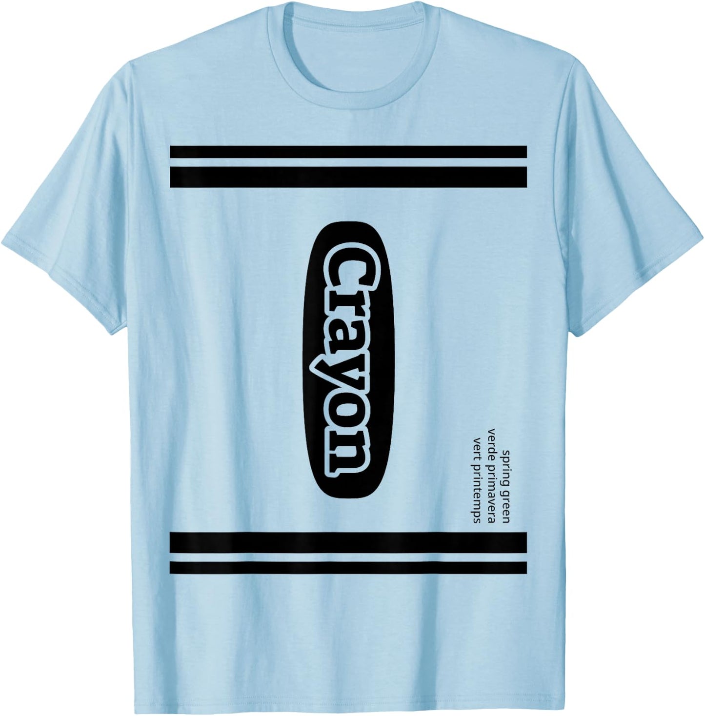 Crayon Spring Green Group Costume T-Shirt - T-Shirt | Light Blue