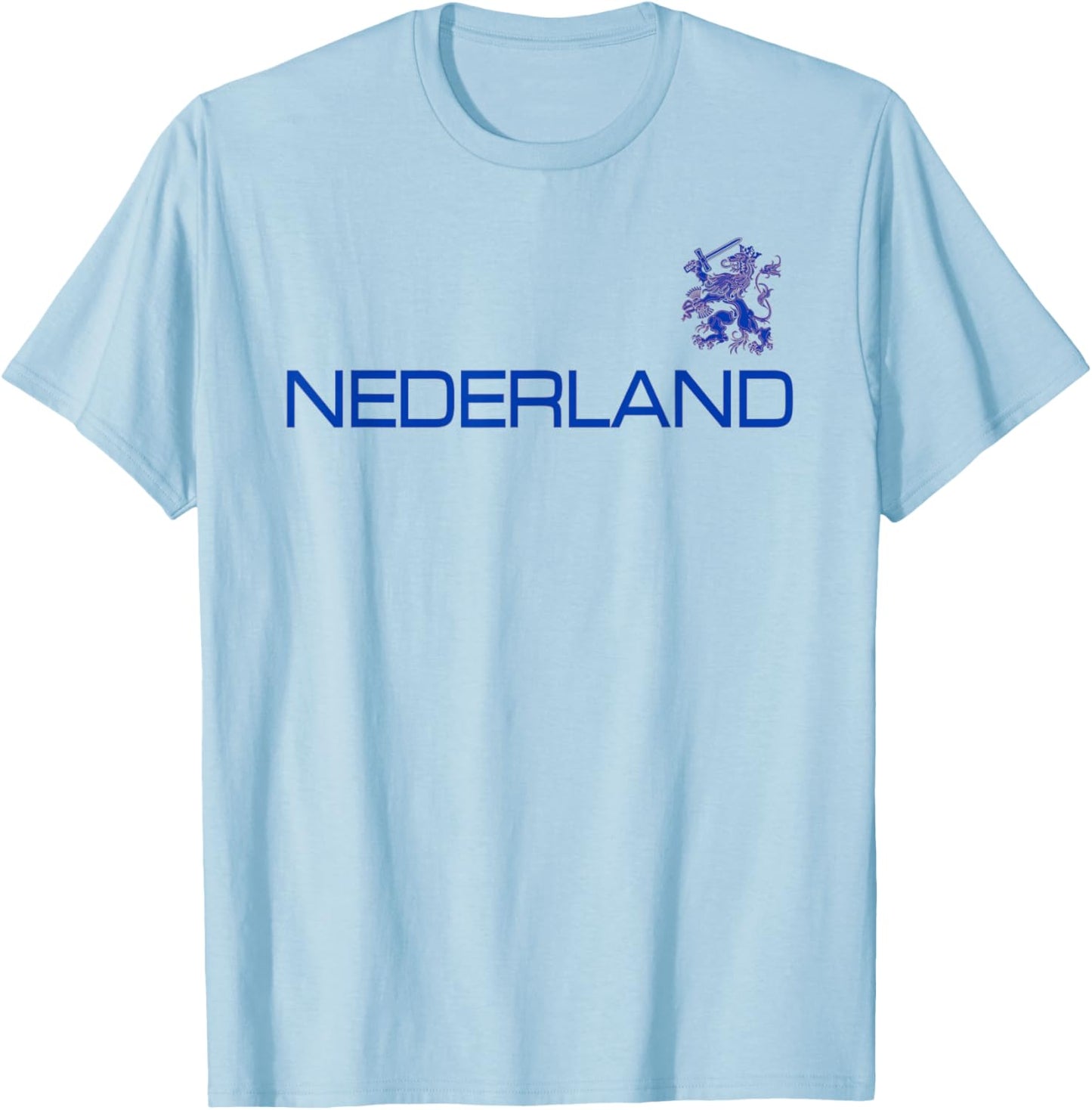 Dutch Lion of the Netherlands Holland Nederland Orange T-Shirt - T-Shirt | Light Blue
