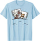 Sleeping Chinese Crested Dog With Stuffed Animal T-Shirt - T-Shirt | Light Blue