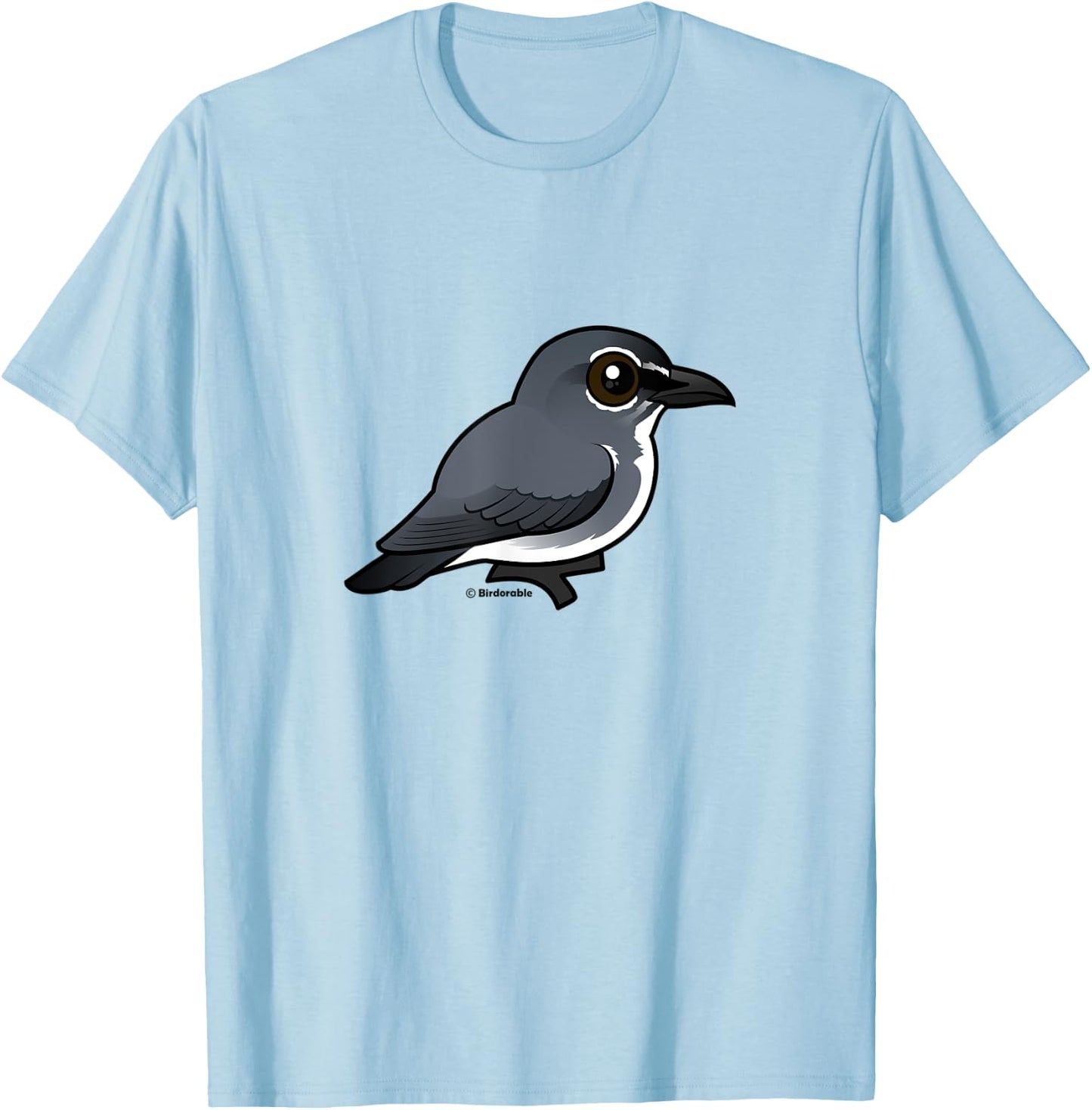 Cute Cartoon Spectacled Flowerpecker Bird Lover Gift T-Shirt - T-Shirt | Light Blue