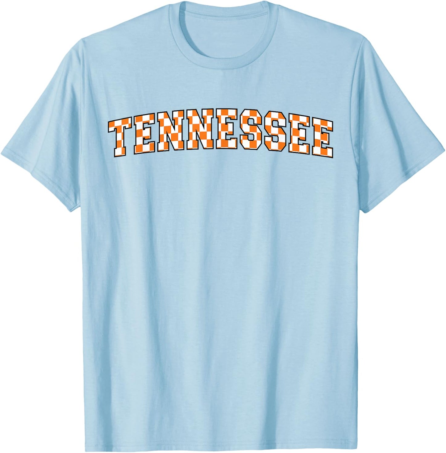 Classic Tennessee TN State Varsity Style Orange T-Shirt - T-Shirt | Light Blue