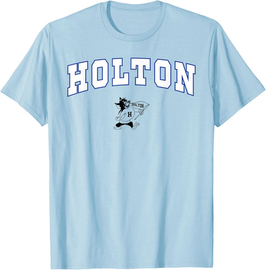 Holton High School Wildcats T-Shirt - T-Shirt | Light Blue