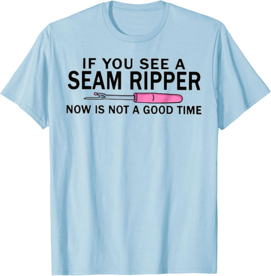 Funny Quilting Quilter Seamstress Fabric Sewing T-Shirt - T-Shirt | Light Blue