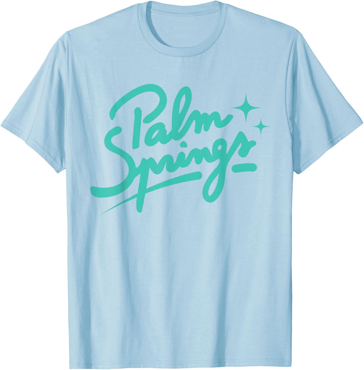 Palm Springs California Vacation Retro T-Shirt - T-Shirt | Light Blue