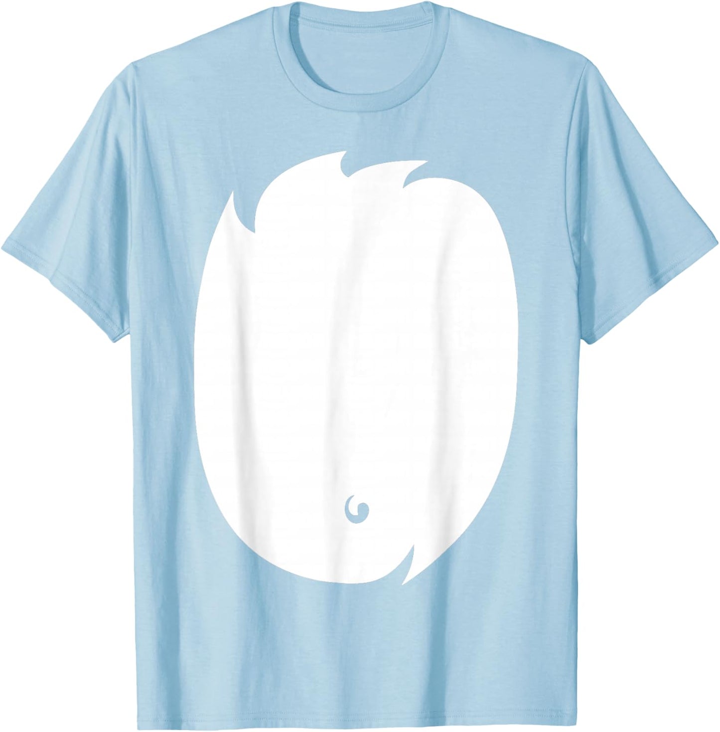 Fox Costume Shirt Cute Fox Belly DIY Halloween T-Shirt - T-Shirt | Light Blue