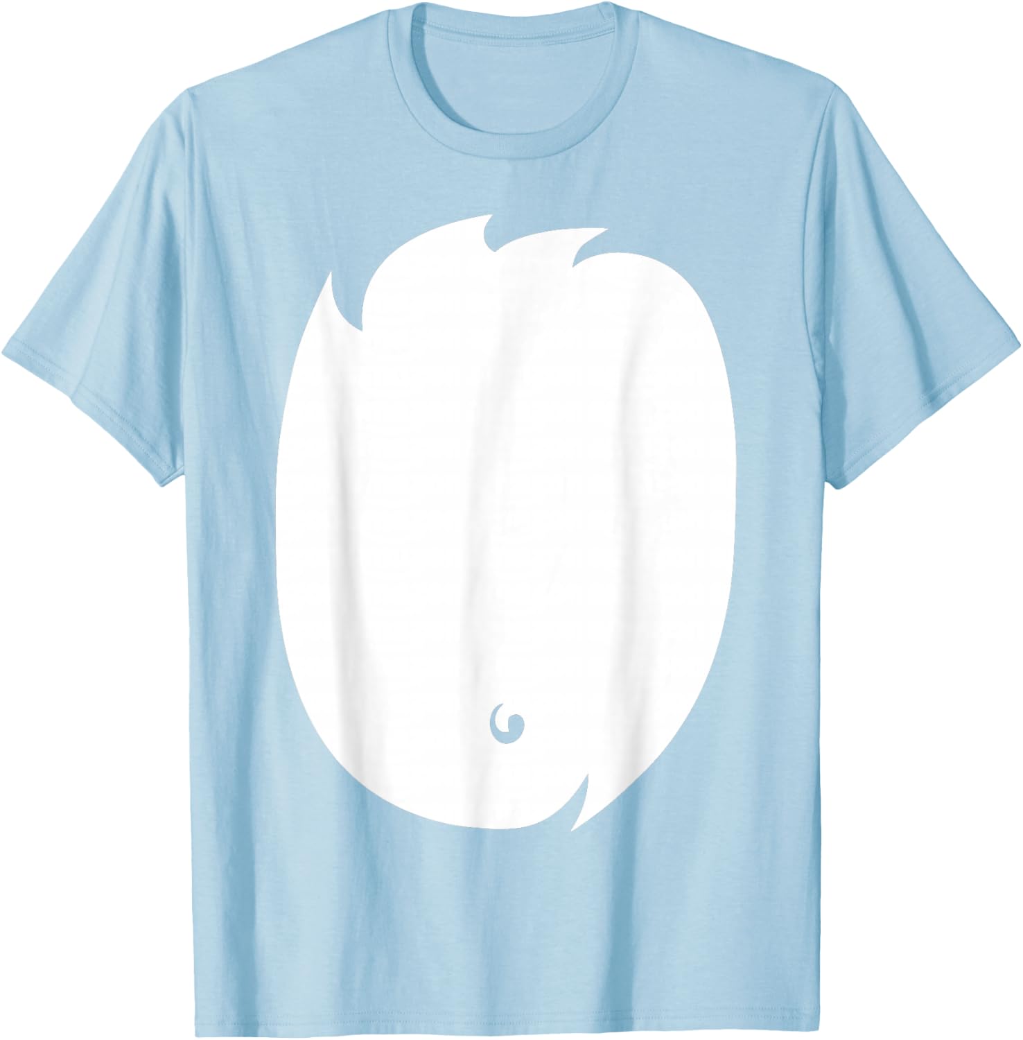 Fox Costume Shirt Cute Fox Belly DIY Halloween T-Shirt - T-Shirt | Light Blue