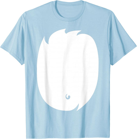 Fox Costume Shirt Cute Fox Belly DIY Halloween T-Shirt - T-Shirt | Light Blue