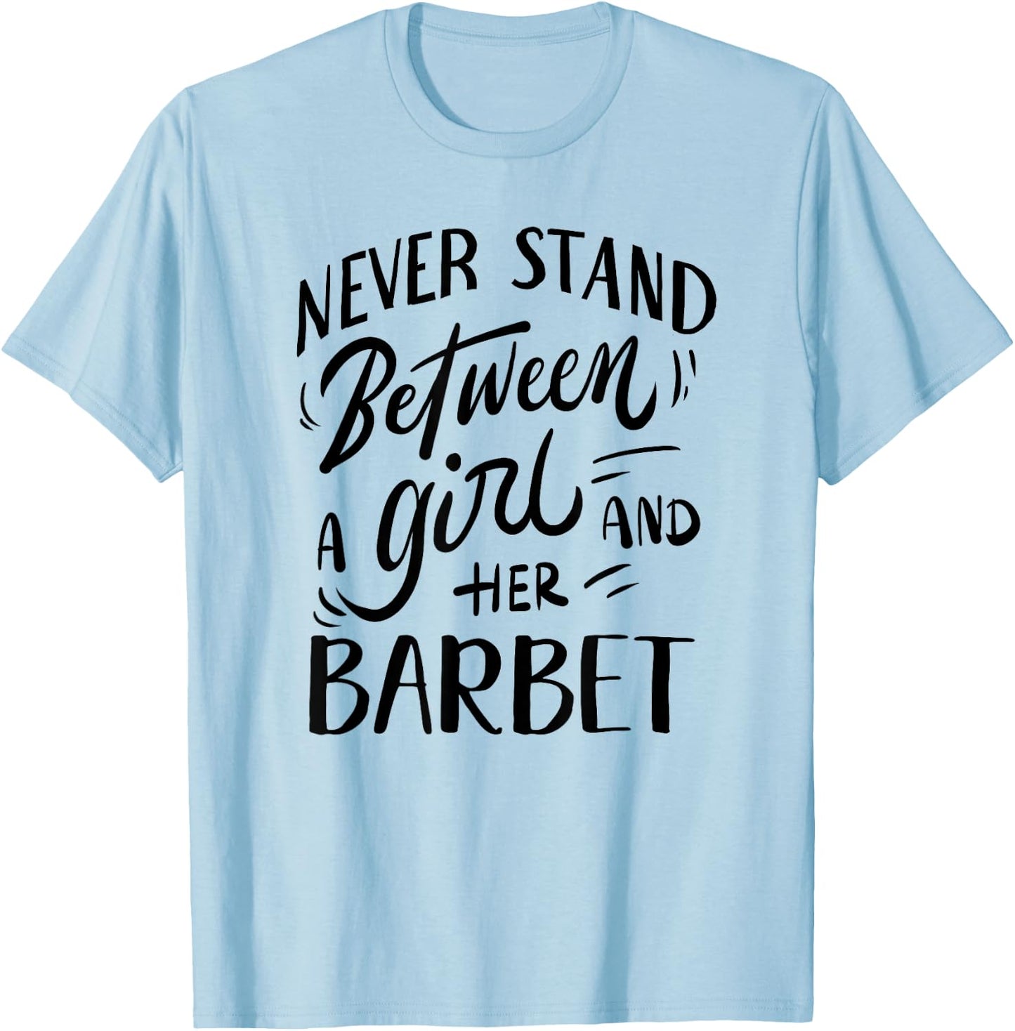 Dog Owner Gift A Girl And Her Barbet T-Shirt - T-Shirt | Light Blue