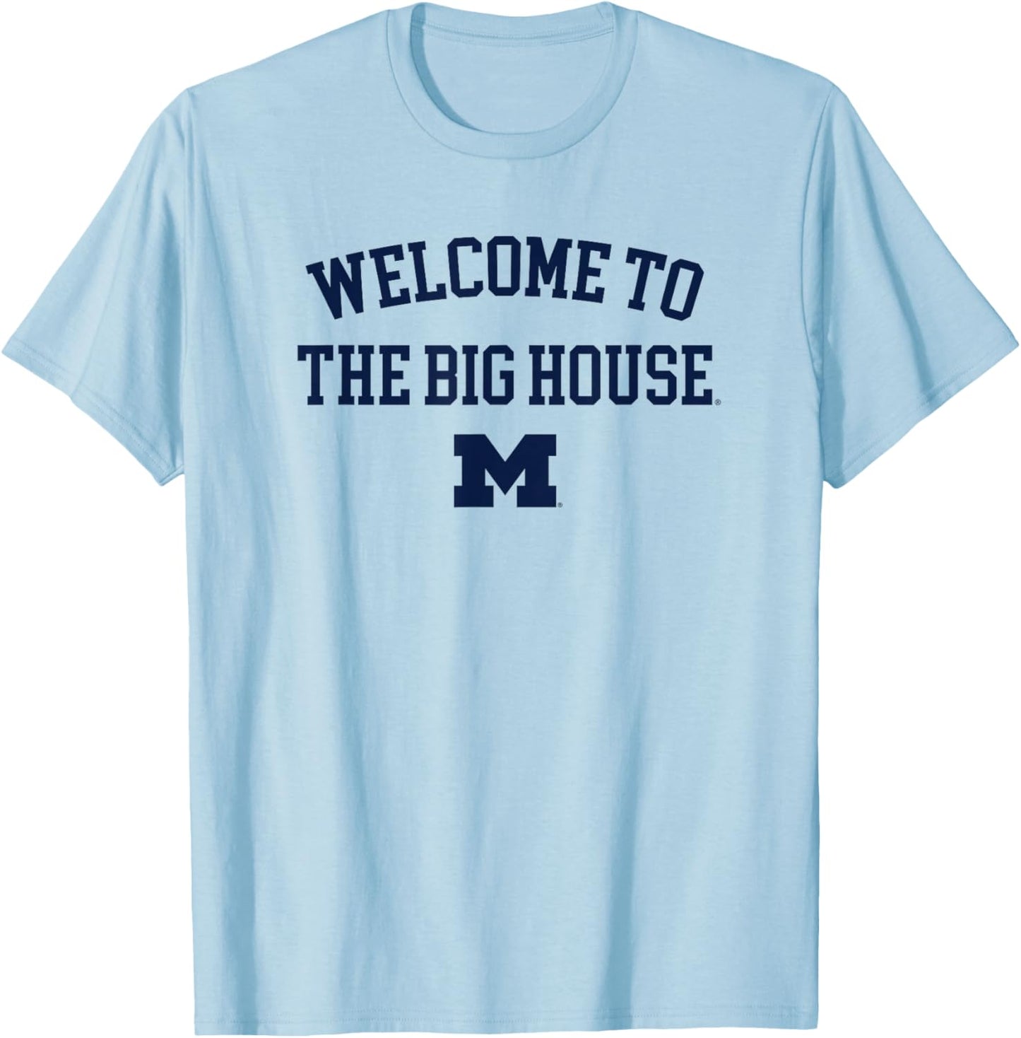 University of Michigan Wolverines U of M The Big House T-Shirt - T-Shirt | Light Blue