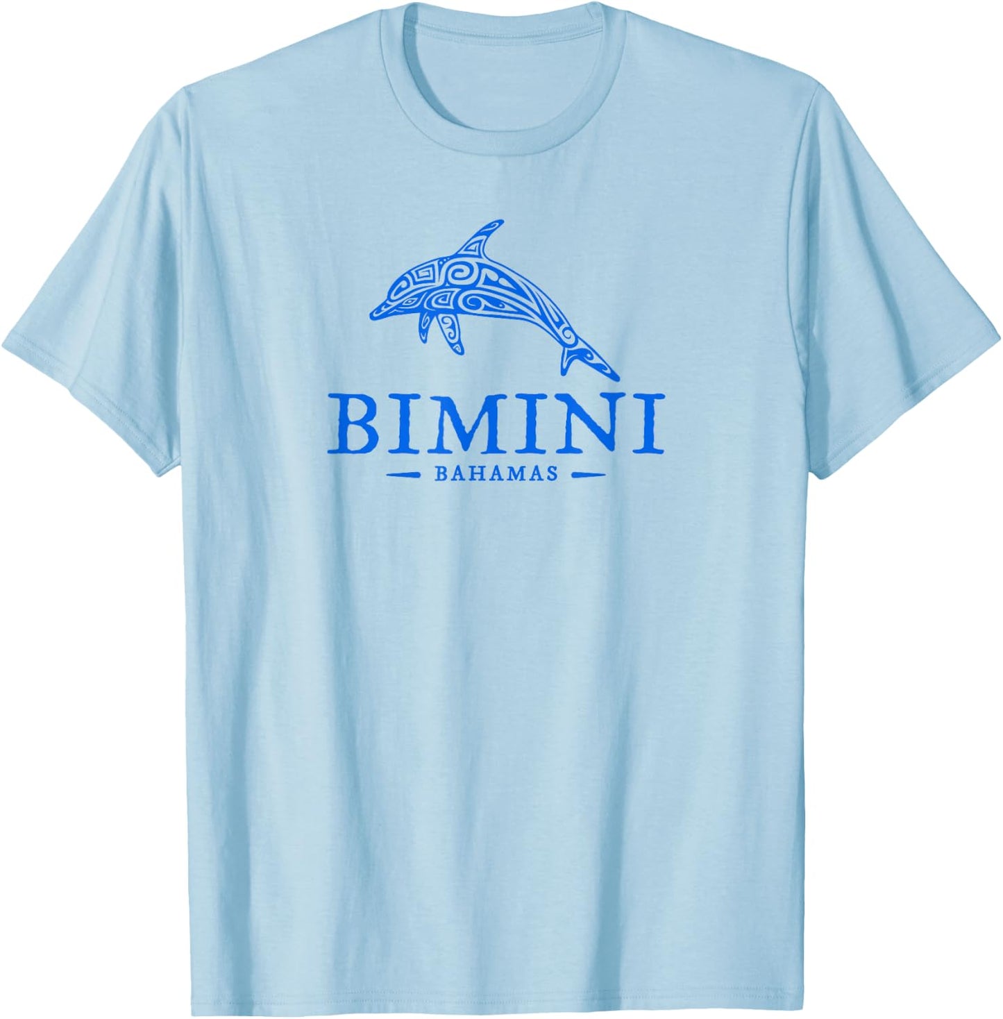 Bimini Bahamas Dolphin Boys Girls Toddler Vacation Souvenir T-Shirt - T-Shirt | Light Blue