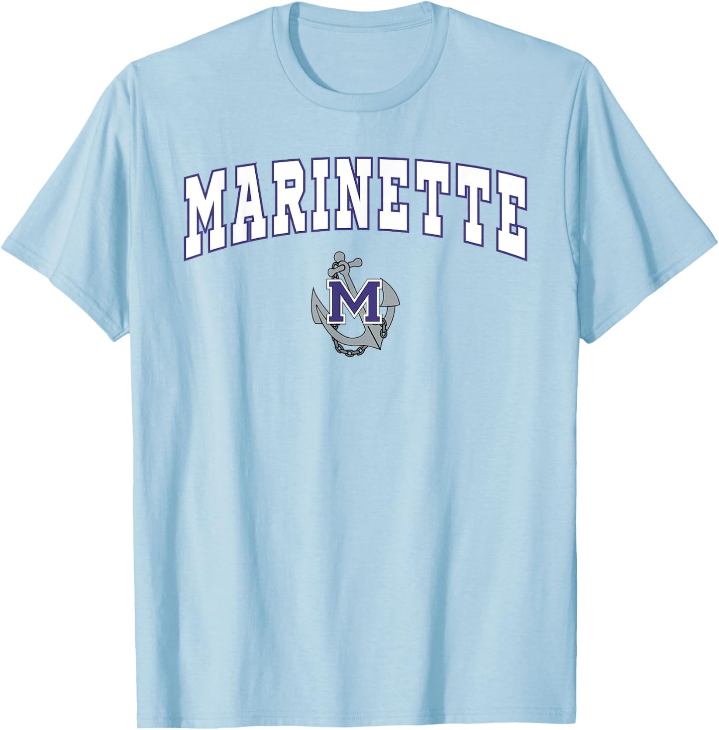 Marinette High School Marines T-Shirt - T-Shirt | Light Blue