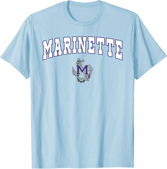 Marinette High School Marines T-Shirt - T-Shirt | Light Blue