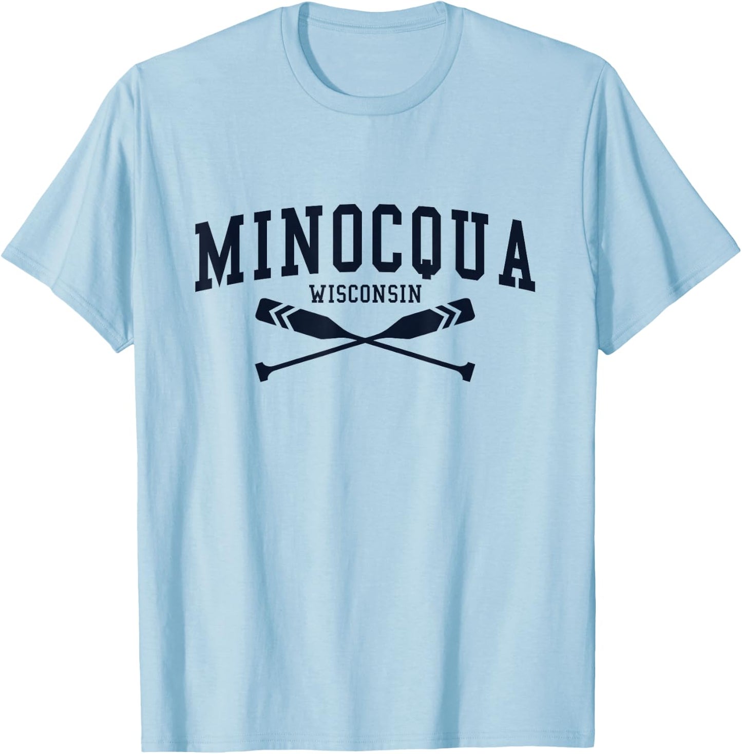 Minocqua Wisconsin T-Shirt - T-Shirt | Light Blue