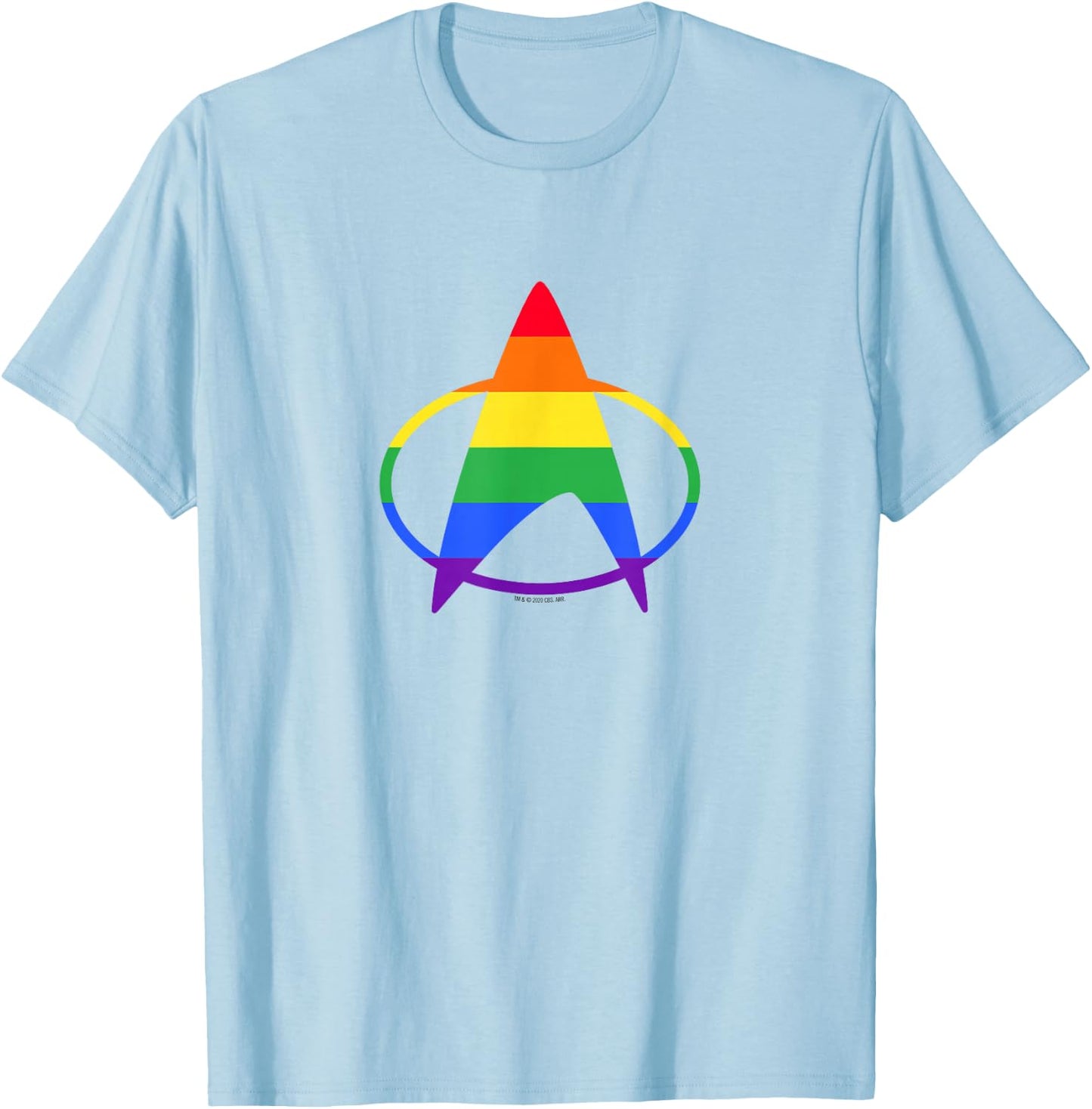 Star Trek: The Next Generation Pride Delta T-Shirt - T-Shirt | Light Blue