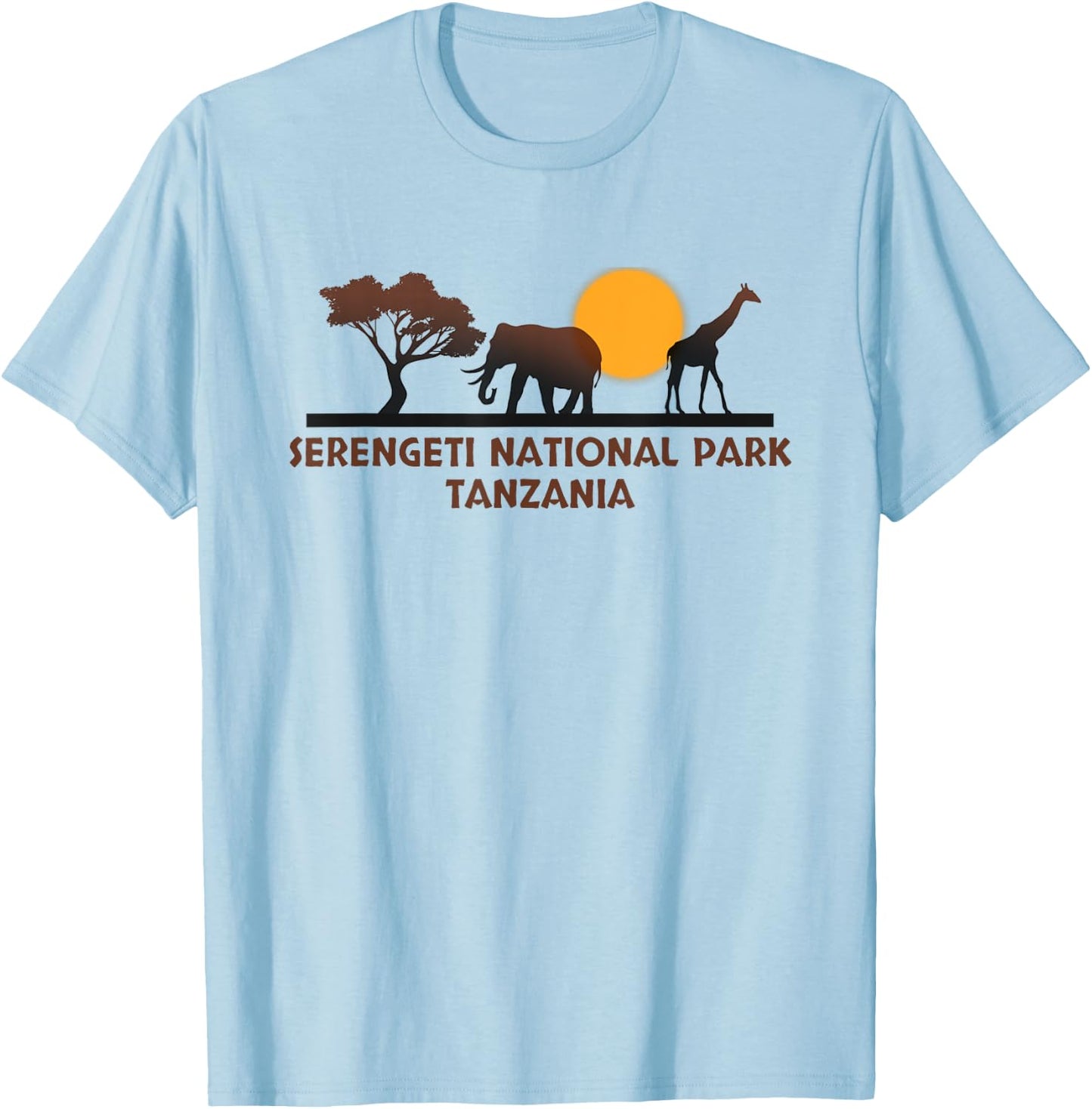 Serengeti National Park Tanzania T-Shirt - T-Shirt | Light Blue