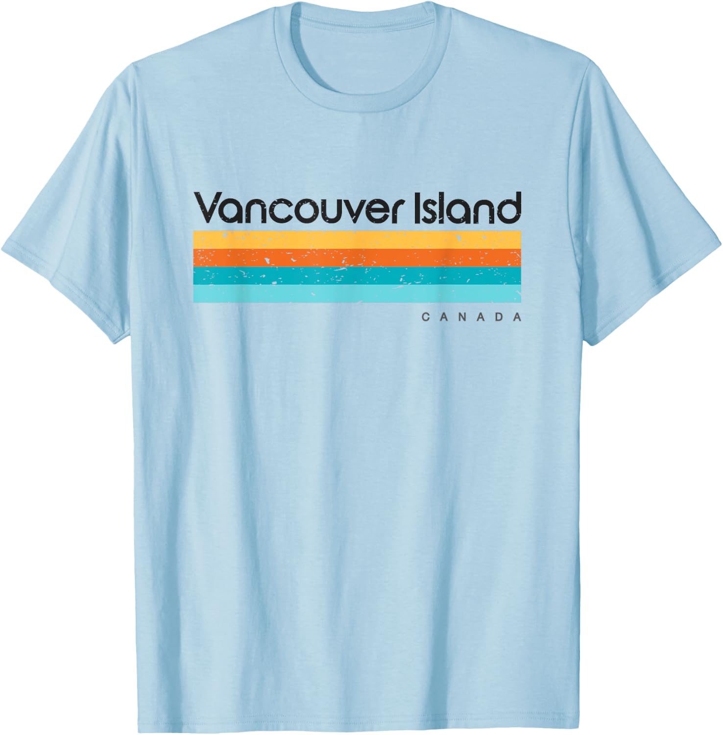 Vintage Vancouver Island Canada Retro Design T-Shirt - T-Shirt | Light Blue