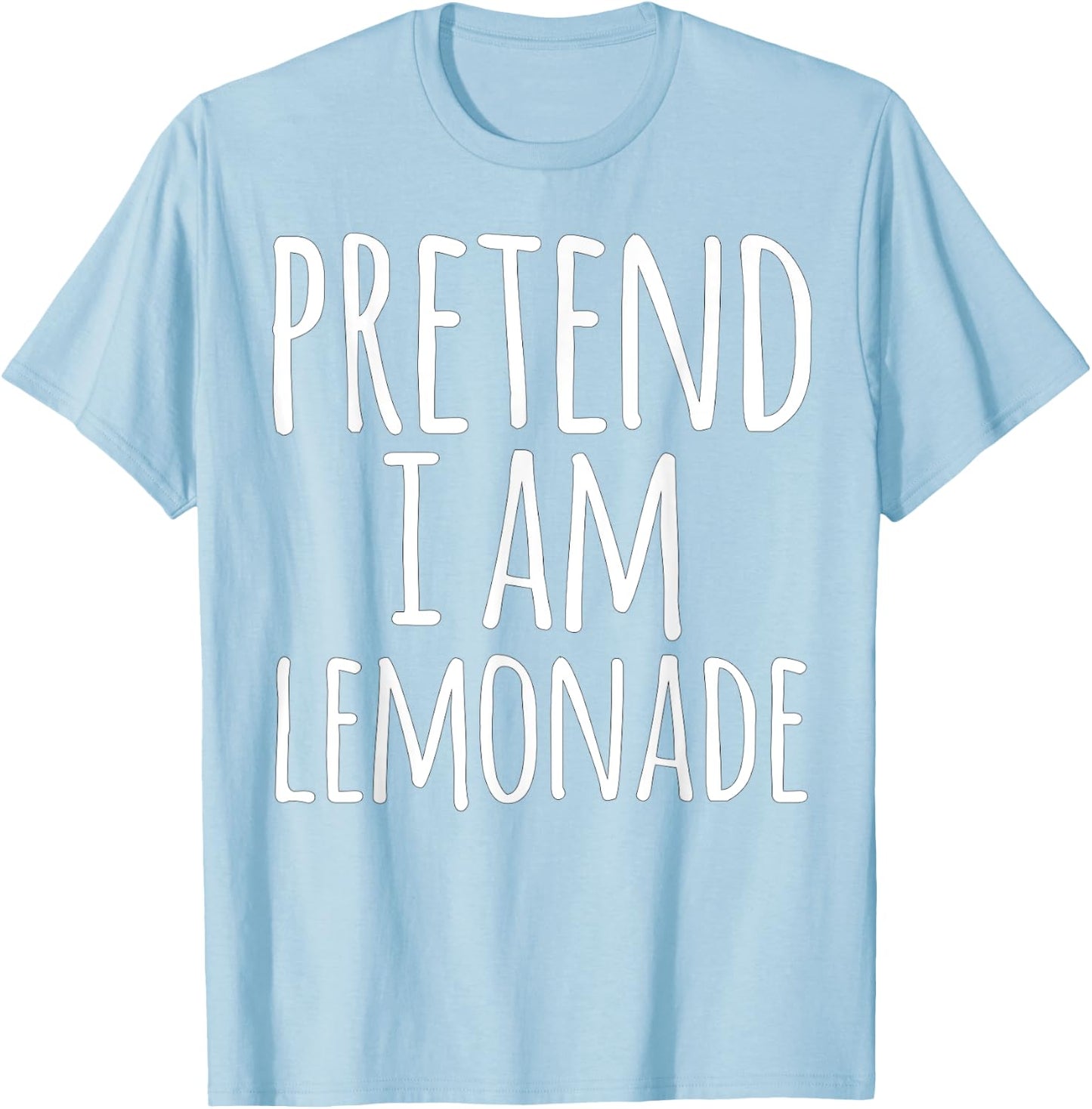Funny Easy Lazy Halloween PRETEND I'M A LEMONADE Costume T-Shirt - T-Shirt | Light Blue