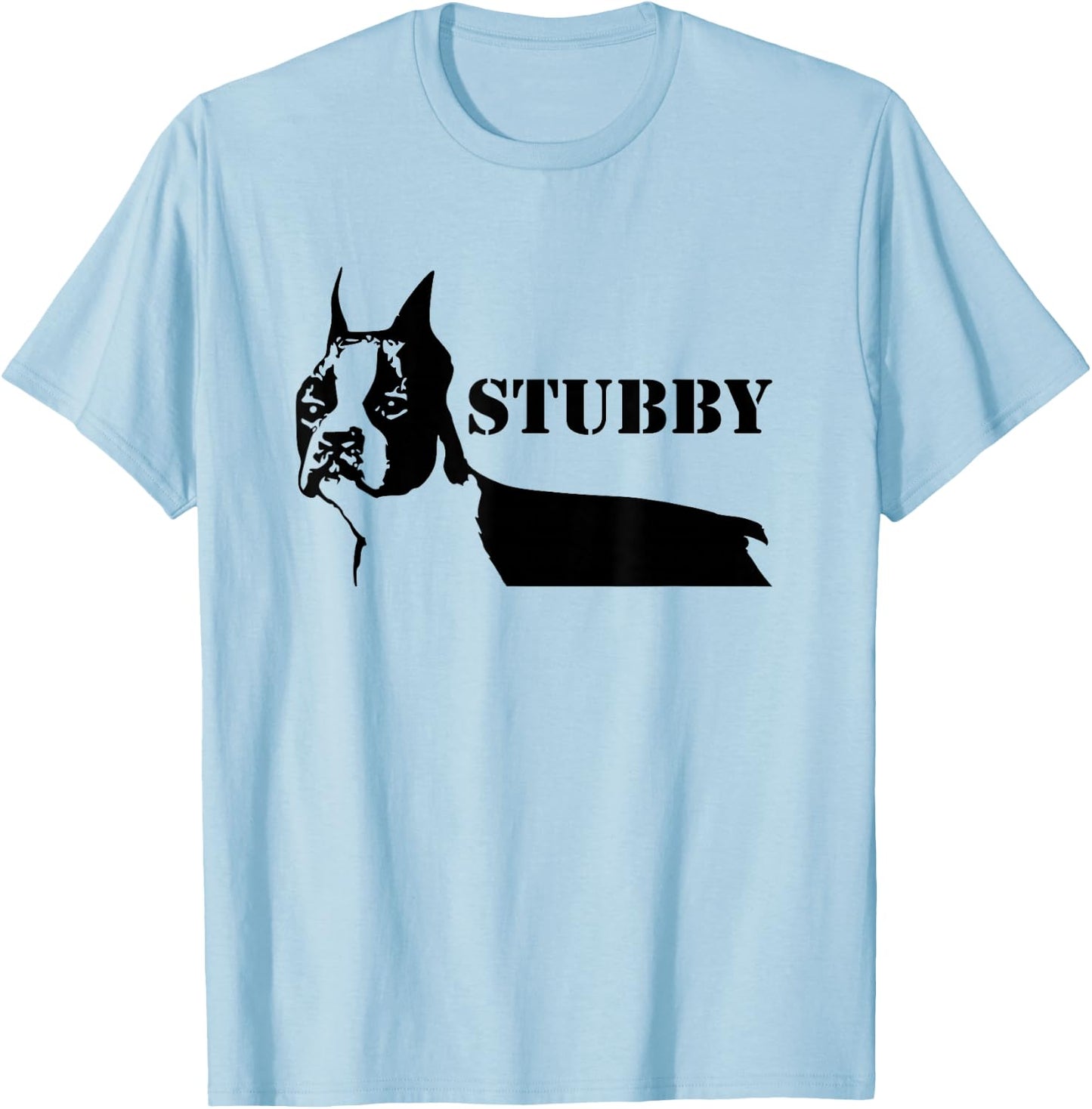 Sergeant Stubby - American Army Dog WWI America Animal T-Shirt - T-Shirt | Light Blue