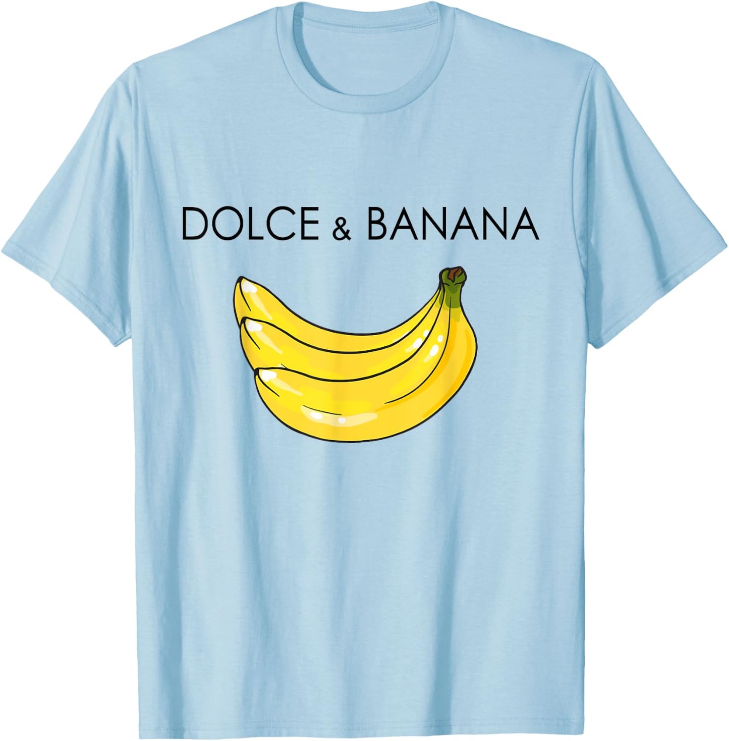 Dolce And Banana Funny Banana Fruit Funny Graphic Design T-Shirt - T-Shirt | Light Blue