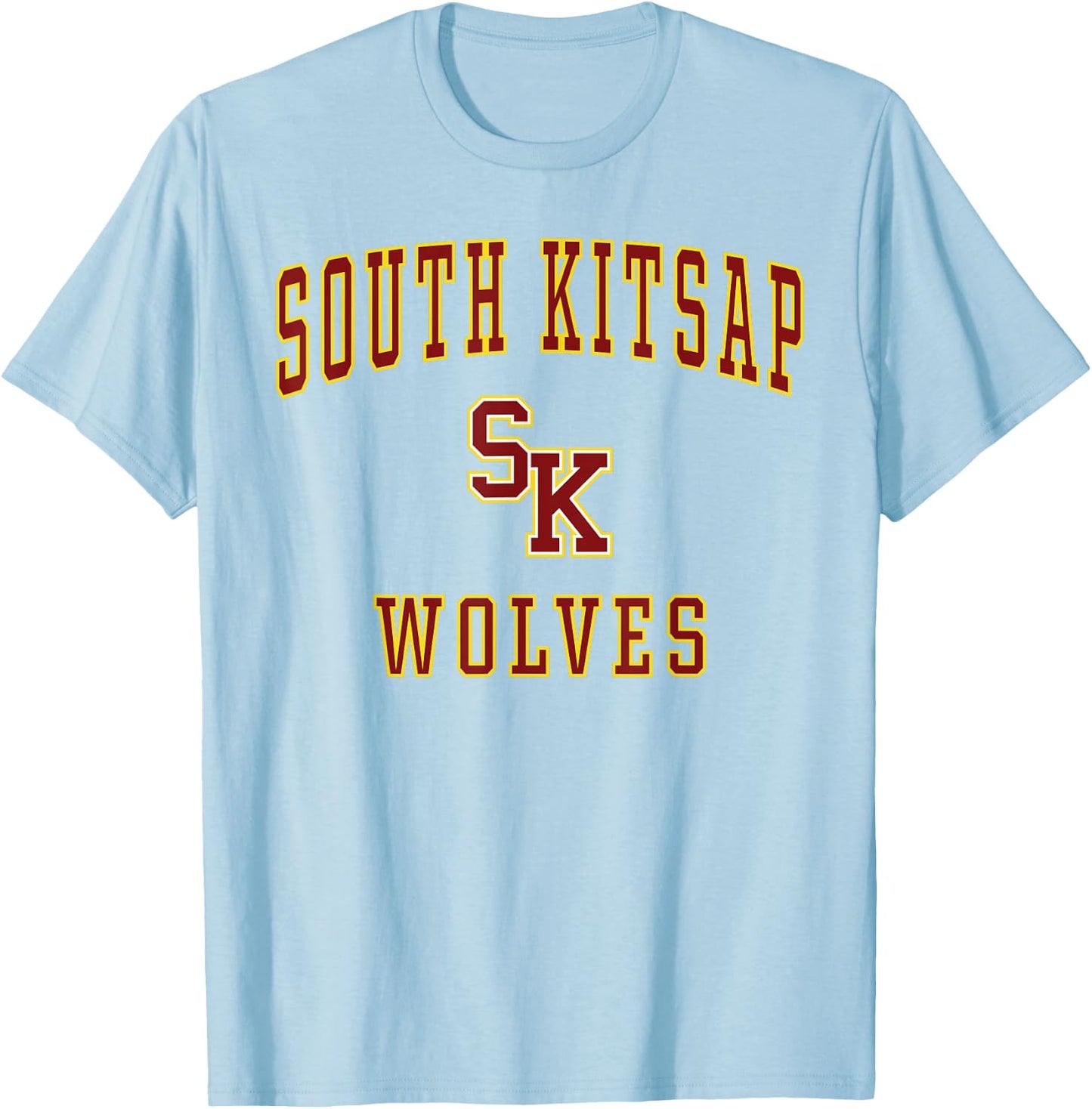 South Kitsap High School Wolves T-Shirt - T-Shirt | Light Blue