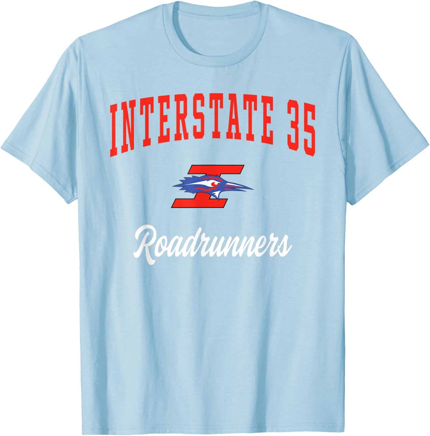 Interstate 35 High School Roadrunners T-Shirt - T-Shirt | Light Blue
