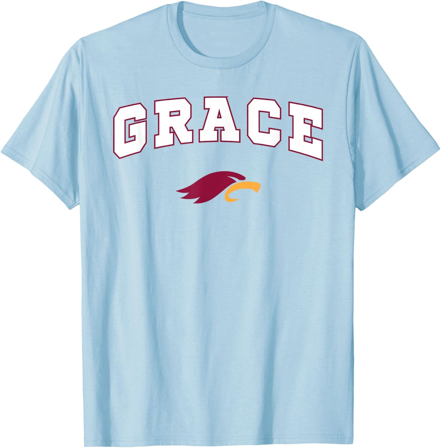 Grace Baptist Academy Golden Eagles T-Shirt - T-Shirt | Light Blue