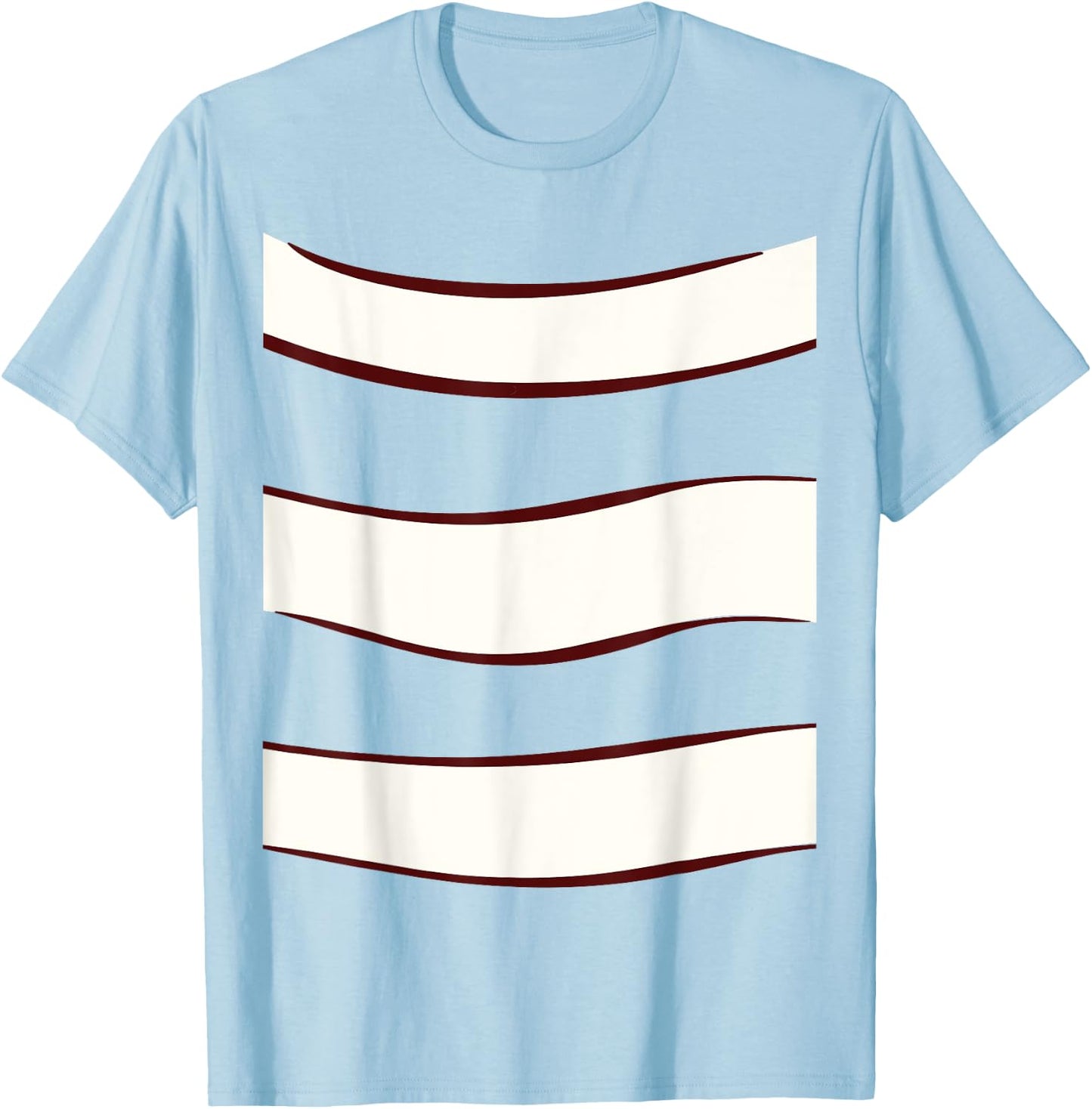 Cute Clown Fish DIY Costume Children Halloween Party T-Shirt - T-Shirt | Light Blue