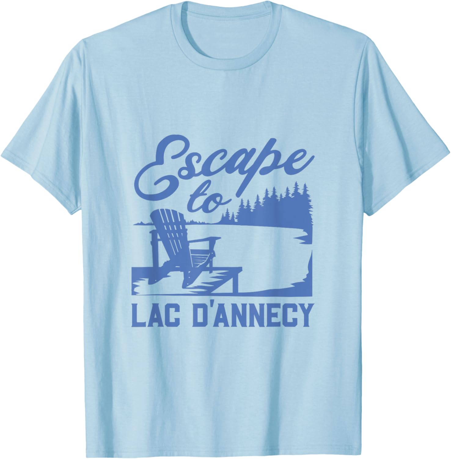 Escape to Lac d’Annecy T-Shirt - T-Shirt | Light Blue