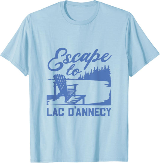 Escape to Lac d’Annecy T-Shirt - T-Shirt | Light Blue